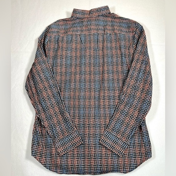 PERRY ELLIS Men's Slim Fit Stretch Multi-Color Long Sleeve Button Shirt‎ Size L - Picture 7 of 10